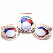 Пользовательский 3D двойной логотип Футбольный спортивный награда медаль с лентой коллекционной сувенирной медальон